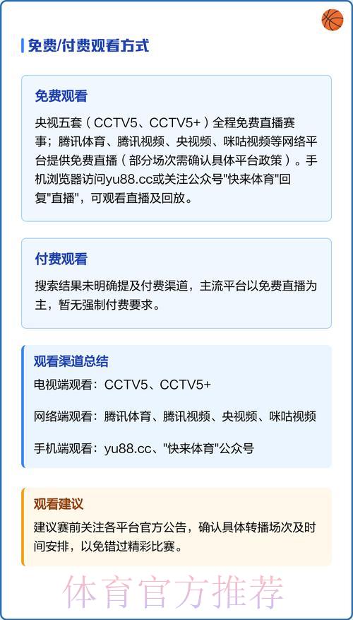 世界杯赛事免费直播观看渠道完整攻略